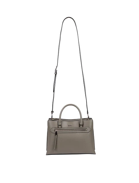 Женская сумка тоут кожаная зеленая - фото 4 - Miraton