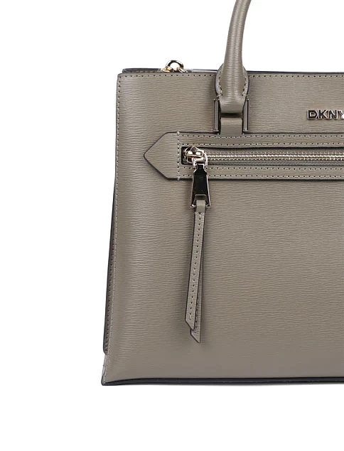 Женская сумка тоут кожаная зеленая - фото 5 - Miraton