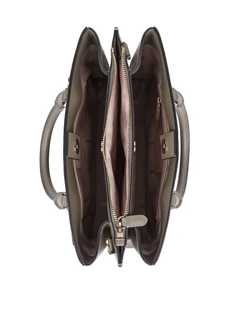 Женская сумка тоут кожаная зеленая - фото 6 - Miraton