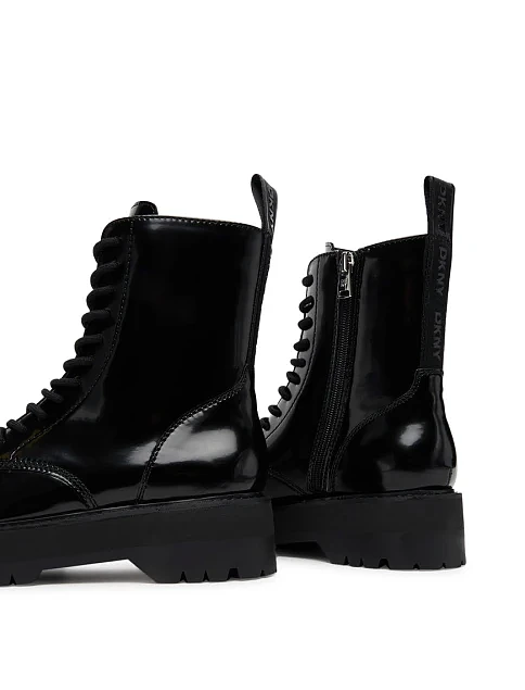 Женские ботинки из экокожи черные - фото 4 - Miraton