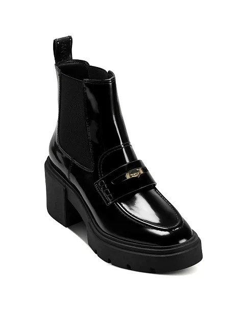 Женские ботинки челси из экокожи черные - фото 2 - Miraton