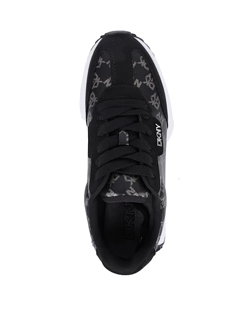 Женские кроссовки DKNY из экокожи черные - фото 5 - Miraton