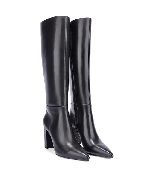 Женские сапоги Attizzare кожаные черные - фото 3 - Miraton