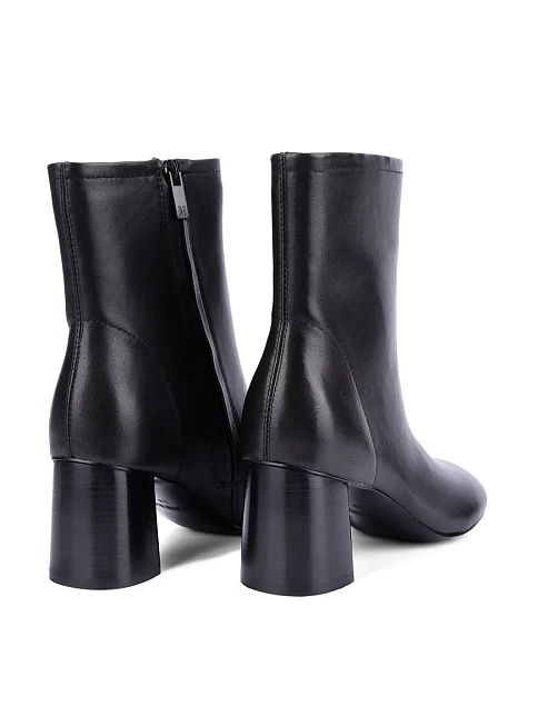 Женские ботинки кожаные черные - фото 4 - Miraton