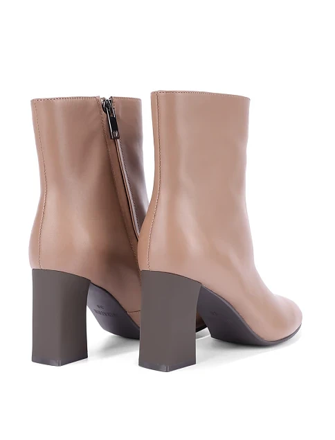 Женские ботинки MIRATON кожаные бежевые - фото 4 - Miraton