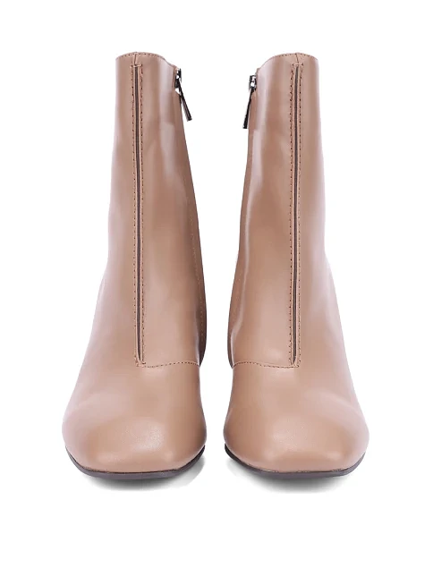 Женские ботинки MIRATON кожаные бежевые - фото 5 - Miraton