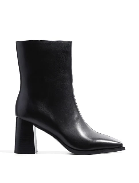 Женские ботинки MIRATON кожаные черные - фото 1 - Miraton