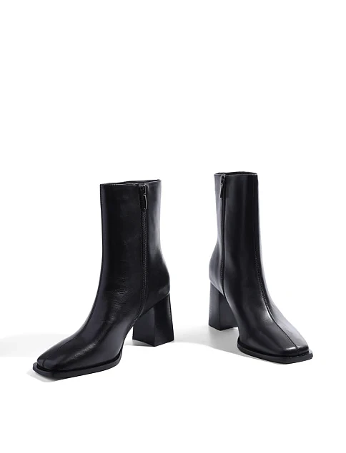 Женские ботинки MIRATON кожаные черные - фото 2 - Miraton