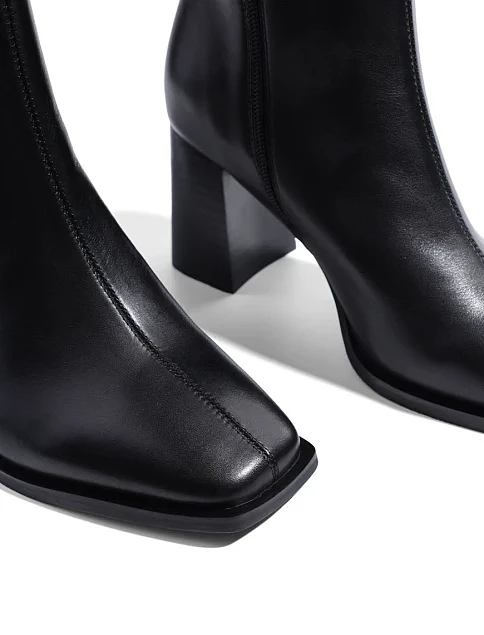 Женские ботинки MIRATON кожаные черные - фото 5 - Miraton