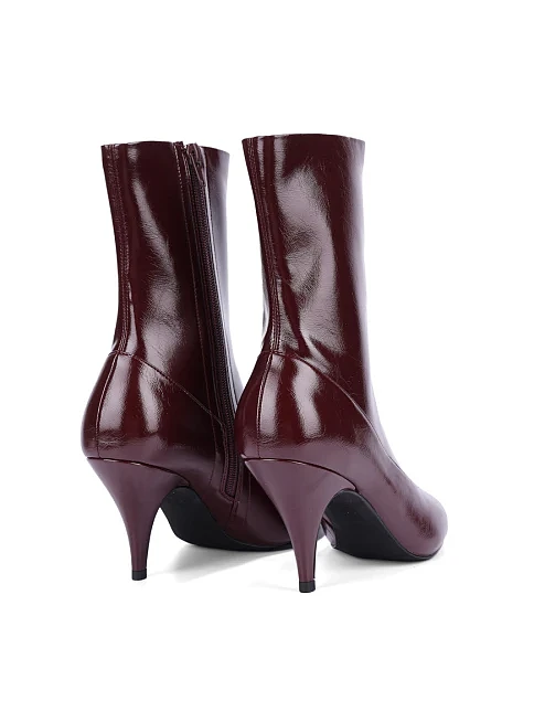 Женские ботинки JEFFREY CAMPBELL из экокожи бордовые - фото 5 - Miraton