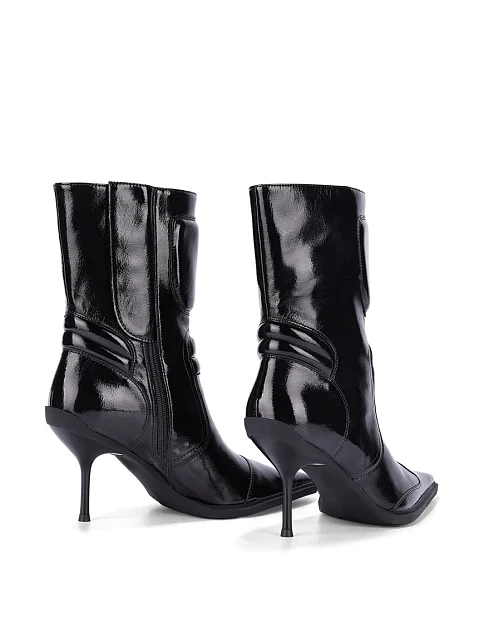 Женские ботинки JEFFREY CAMPBELL из экокожи черные - фото 5 - Miraton