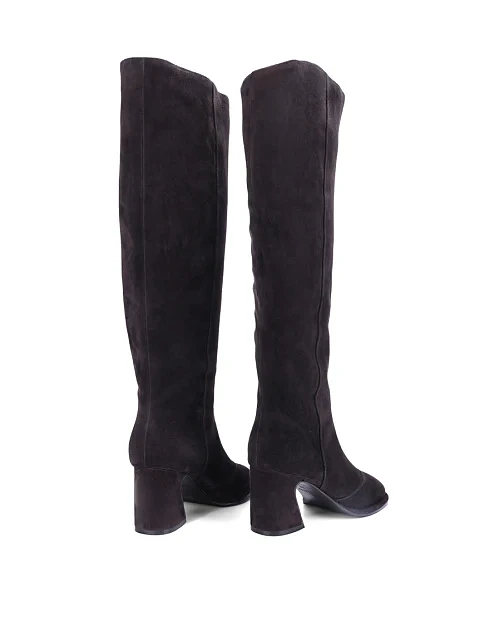 Женские сапоги MIRATON велюровые серые - фото 5 - Miraton