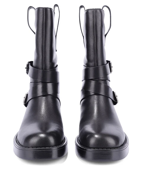 Женские ботинки MIRATON кожаные черные - фото 2 - Miraton