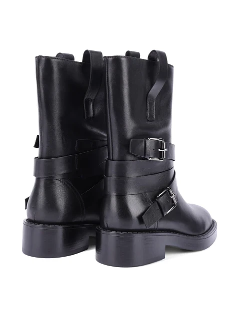 Женские ботинки MIRATON кожаные черные - фото 4 - Miraton