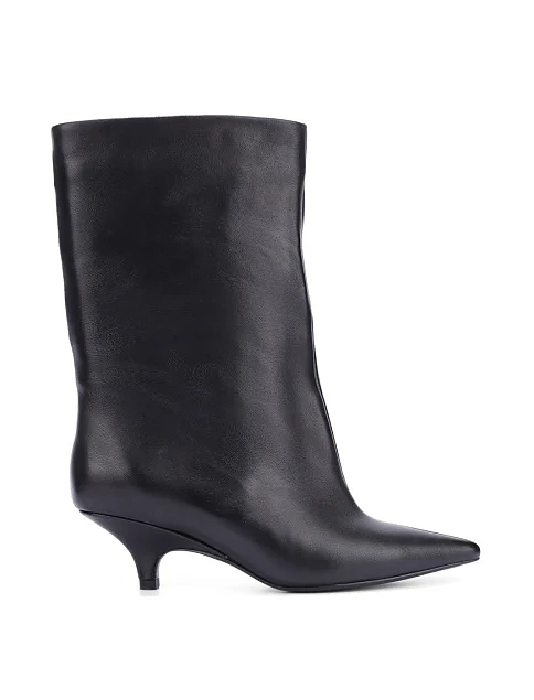 Женские ботинки MIRATON кожаные черные - фото 2 - Miraton