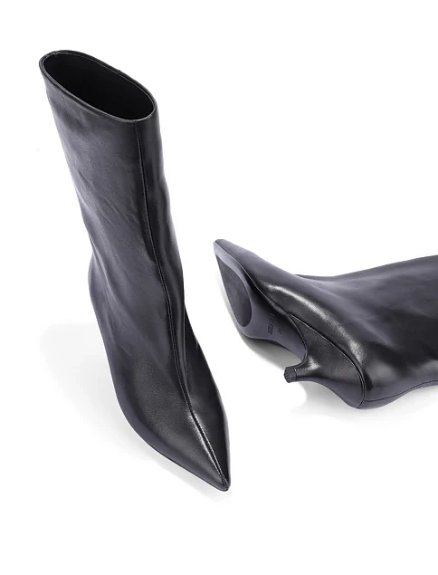 Женские ботинки MIRATON кожаные черные - фото 3 - Miraton