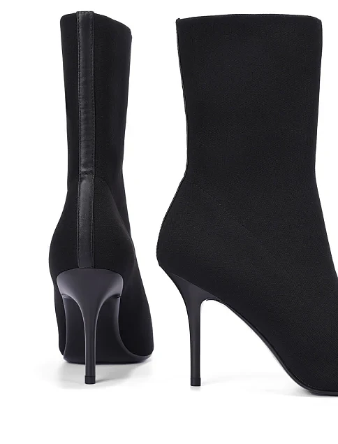 Женские ботинки MIRATON тканевые черные - фото 2 - Miraton