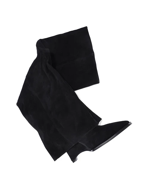 Женские ботфорты MIRATON велюровые черные - фото 3 - Miraton