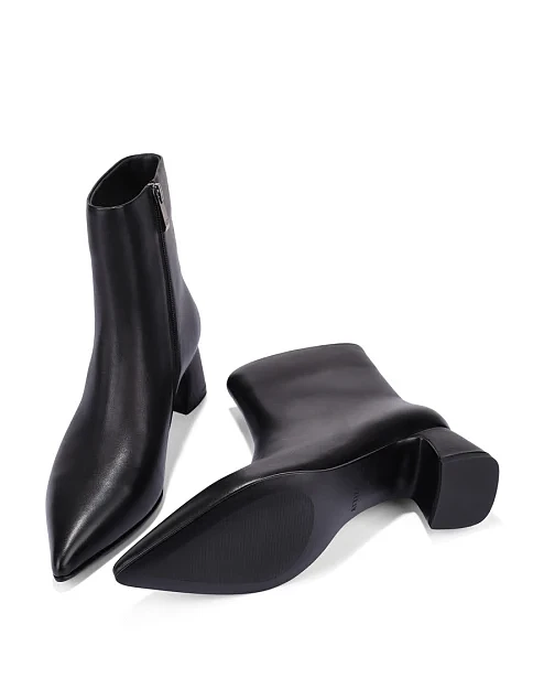 Женские ботинки Attizzare кожаные черные - фото 6 - Miraton
