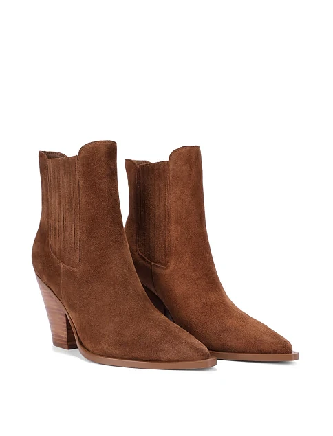 Жіночі черевики челсі MIRATON велюрові бежеві - фото 4 - Miraton