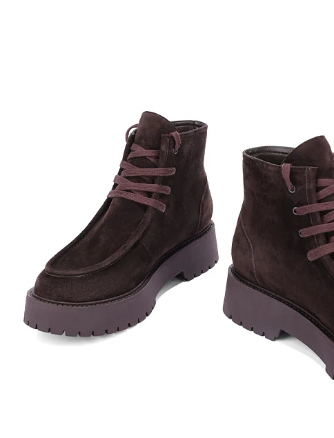 Жіночі черевики Attizzare велюрові коричневі - фото 2 - Miraton