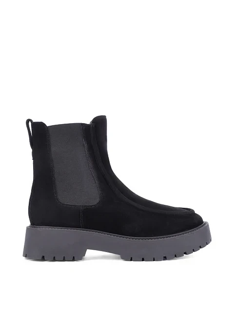 Жіночі черевики челсі Attizzare велюрові чорні - фото 1 - Miraton