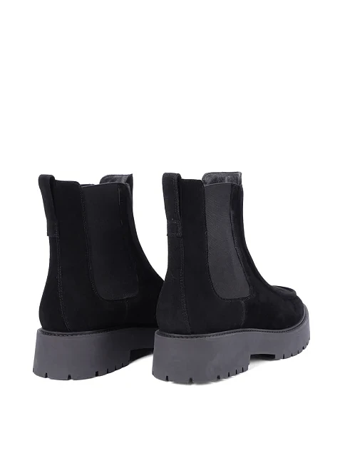 Жіночі черевики челсі Attizzare велюрові чорні - фото 4 - Miraton