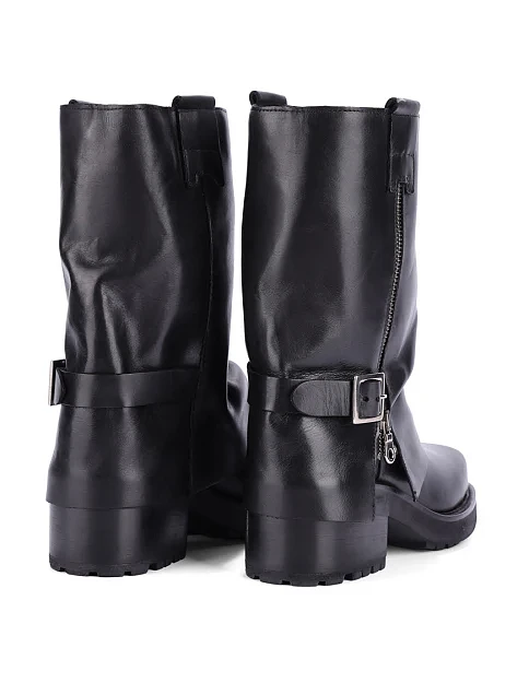 Женские ботинки MIMMU кожаные черные - фото 4 - Miraton