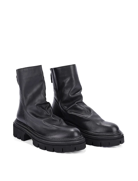 Женские ботинки MIMMU кожаные черные - фото 3 - Miraton