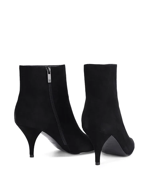 Женские ботинки MIRATON велюровые черные - фото 4 - Miraton