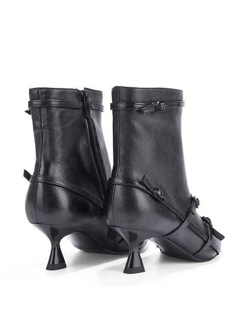 Женские ботинки MIRATON кожаные черные - фото 4 - Miraton