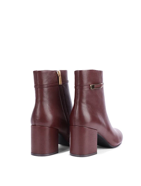 Женские ботинки Attizzare кожаные коричневые - фото 4 - Miraton