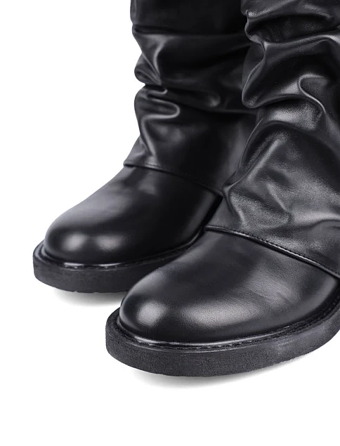 Женские ботинки MIRATON кожаные черные - фото 5 - Miraton