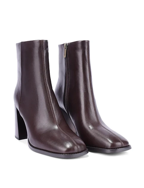 Женские ботинки MIRATON кожаные коричневые - фото 3 - Miraton