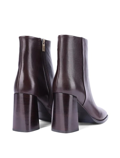 Женские ботинки MIRATON кожаные коричневые - фото 4 - Miraton