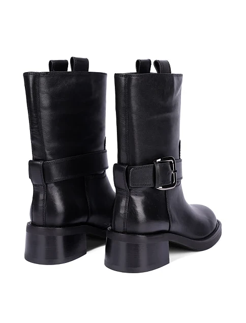 Женские ботинки MIRATON кожаные черные - фото 4 - Miraton