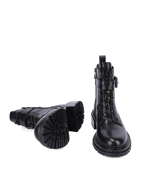 Женские ботинки MIRATON кожаные черные - фото 2 - Miraton