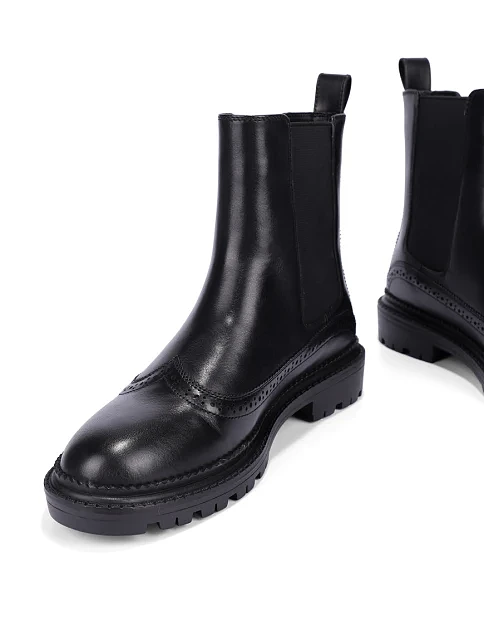 Женские ботинки челси Attizzare кожаные черные - фото 2 - Miraton