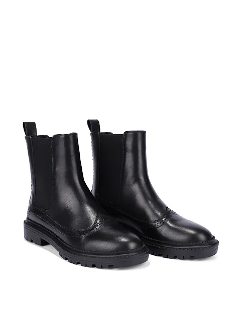 Женские ботинки челси Attizzare кожаные черные - фото 3 - Miraton