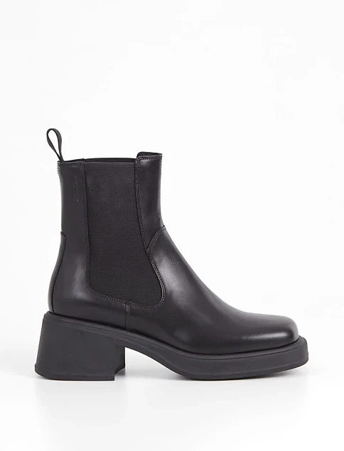 Женские ботинки Vagabond кожаные черные - фото 1 - Miraton