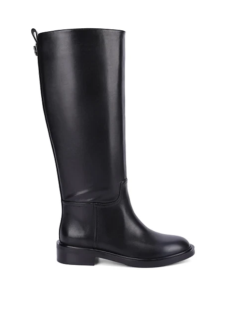 Женские сапоги Attizzare кожаные черные - фото 1 - Miraton