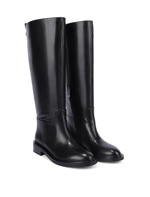 Женские сапоги Attizzare кожаные черные - фото 3 - Miraton