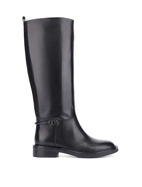 Женские сапоги Attizzare кожаные черные - фото 1 - Miraton