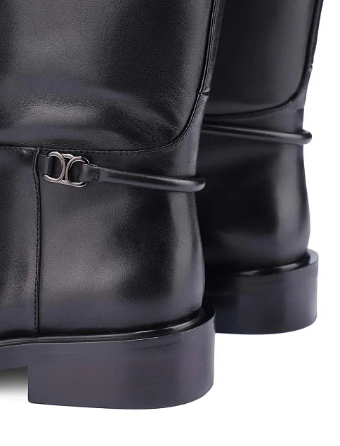 Женские сапоги Attizzare кожаные черные - фото 2 - Miraton