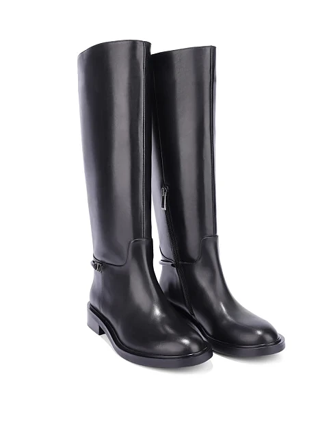 Женские сапоги Attizzare кожаные черные - фото 3 - Miraton