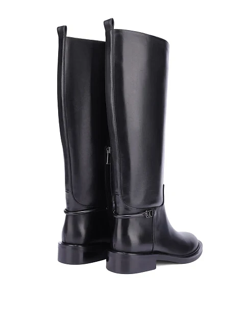 Женские сапоги Attizzare кожаные черные - фото 4 - Miraton