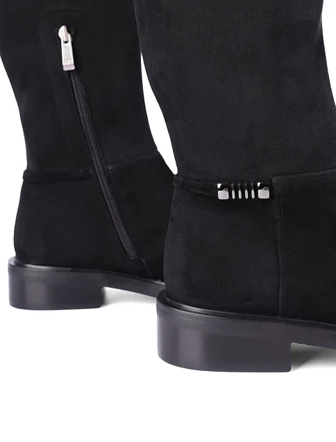 Женские ботфорты Attizzare велюровые черные - фото 2 - Miraton