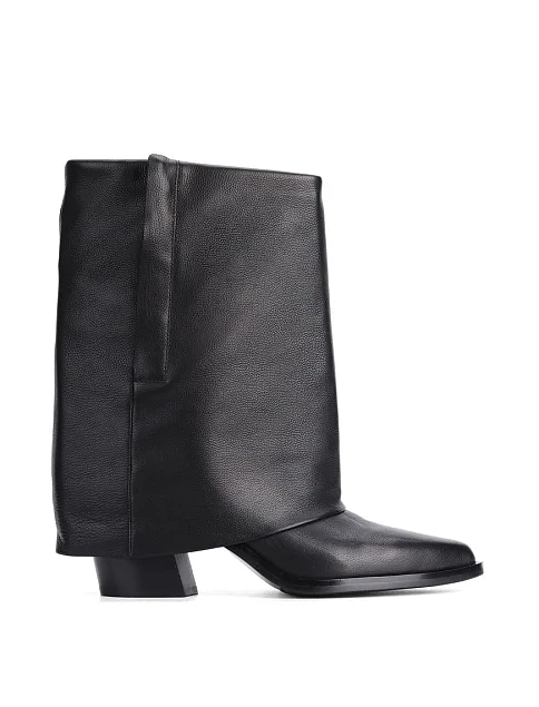 Женские ботинки MIRATON кожаные черные - фото 1 - Miraton