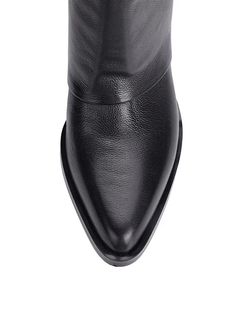 Женские ботинки MIRATON кожаные черные - фото 5 - Miraton