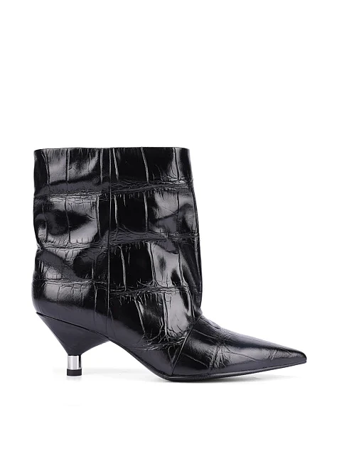 Жіночі черевики MIRATON шкіряні чорні - фото 1 - Miraton